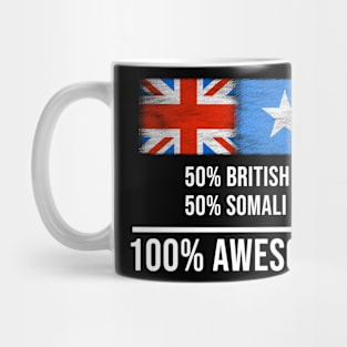 50% British 50% Somali 100% Awesome - Gift for Somali Heritage From Somalia Mug